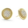 Fashion 18K Gold Diamond Stud Earrings Gold