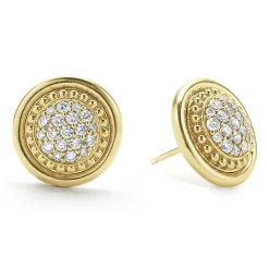 Clearance 18K Gold Diamond Stud Earrings Diamonds