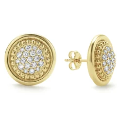 Clearance 18K Gold Diamond Stud Earrings Diamonds