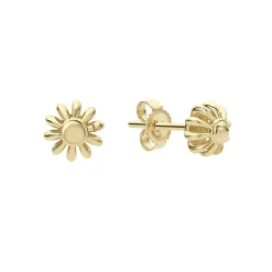 Best 18K Gold Fluted Earrings Gold