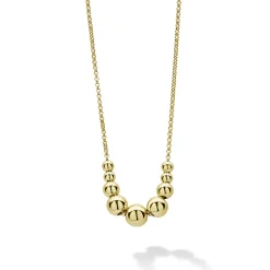 Discount 18K Gold Graduated Bead Necklace Gold