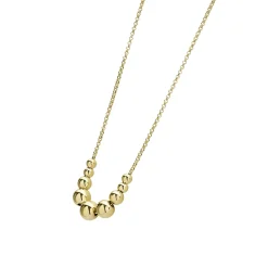 Discount 18K Gold Graduated Bead Necklace Gold