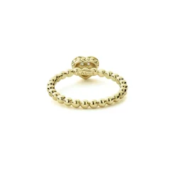 New 18K Gold Heart Diamond Ring Gold