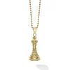 Discount 18K Gold King Pendant Necklace Gold