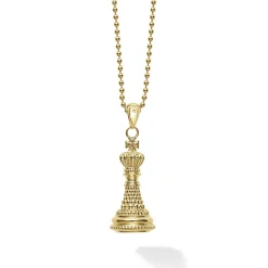 Discount 18K Gold King Pendant Necklace Gold