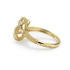 Shop 18K Gold Love Knot Diamond Ring Gold