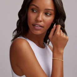 Discount 18K Gold Petite Link Bracelet Gold