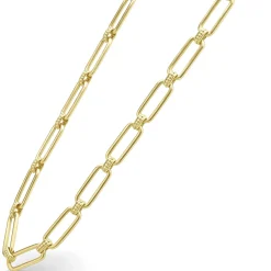 Hot 18K Gold Petite Link Necklace Gold