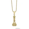 Discount 18K Gold Queen Pendant Necklace Gold