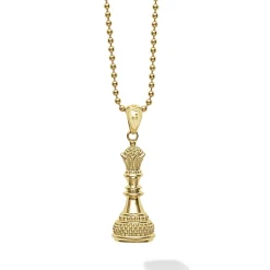 Discount 18K Gold Queen Pendant Necklace Gold