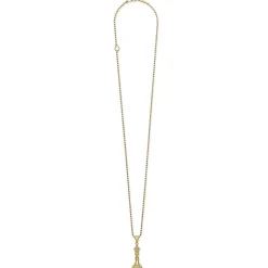 Discount 18K Gold Queen Pendant Necklace Gold