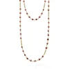 Clearance 18K Gold Rhodolite Garnet Necklace Gemstones
