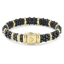 Outlet 18K Gold Station Ceramic Beaded Bracelet | 9Mm Gold