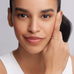 Store 18K Gold Superfine Diamond Stacking Ring Stacking Rings