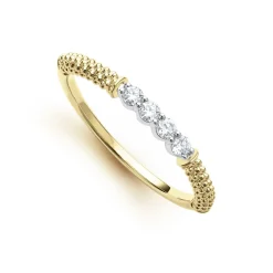 Flash Sale 18K Gold Superfine Diamond Stacking Ring Diamonds