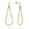 New 18K Gold Superfine Diamond Drop Earrings Diamonds