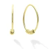 Discount 18K Gold Superfine Hoop Earrings Gold