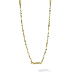 Cheap 18K Gold Superfine Station Chain Necklace Chains