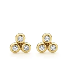 Best 18K Gold Triangle Diamond Stud Earrings Stud Earrings