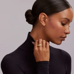 Sale 18K Gold X Caviar Diamond Ring Caviar Rings