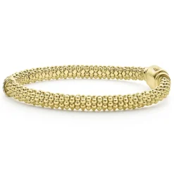 New 18K Gold X Diamond Caviar Bracelet | 6Mm Diamonds
