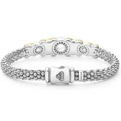 Cheap 18K Gold Xo Diamond Bracelet | 6Mm Two-Tone