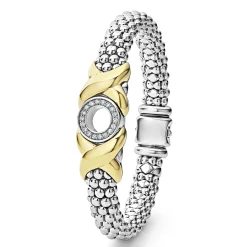 Flash Sale 18K Gold Xo Diamond Bracelet | 9Mm Diamonds