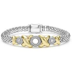 Outlet 18K Gold Xo Diamond Bracelet | 6Mm Diamonds