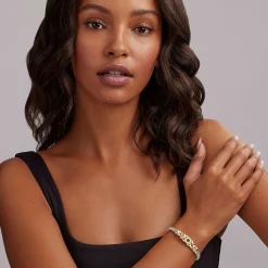 Outlet 18K Gold Xo Diamond Bracelet | 6Mm Diamonds