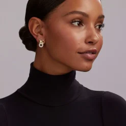 Clearance 18K Gold Xo Diamond Earrings Diamonds