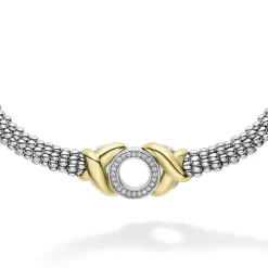 Flash Sale 18K Gold Xo Diamond Necklace Diamonds