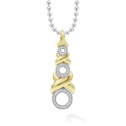 Cheap 18K Gold Xo Diamond Necklace Two-Tone