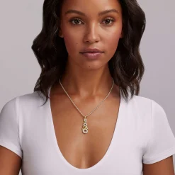 Cheap 18K Gold Xo Diamond Necklace Diamonds