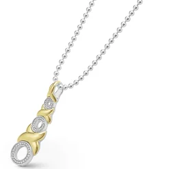 Cheap 18K Gold Xo Diamond Necklace Diamonds