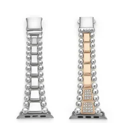 Discount 18K Rose Gold And Sterling Silver Half Diamond Watch Bracelet-42-49Mm Diamonds