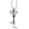 Cheap Key Pendant Necklace Silver
