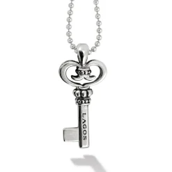 Cheap Key Pendant Necklace Silver