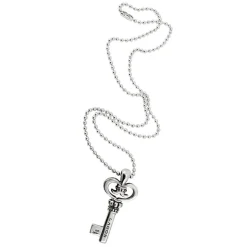 Cheap Key Pendant Necklace Silver