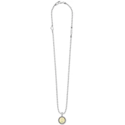 Flash Sale L Initial Charm Necklace Two-Tone
