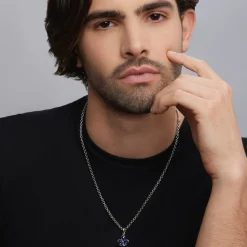 New Lapis Fleur De Lis Amulet Amulets