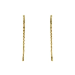 Fashion Large 18K Gold Caviar Hoop Earrings Hoop Earrings