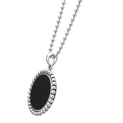 Sale Large Onyx Circle Pendant Necklace Long Necklaces