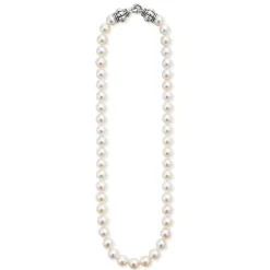 Online Large Pearl Necklace Two-Tone