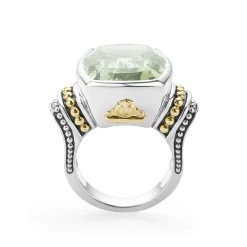Best Sale Large Prasiolite Statement Ring Gemstones