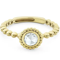 Outlet Large Rose Cut Diamond Ring Gold