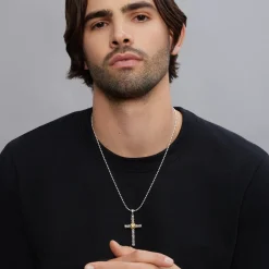 Shop Large Two-Tone Cross Amulet Amulets