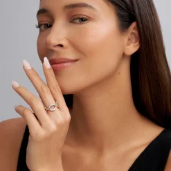 Clearance Large Two-Tone Eternity Diamond Ring Two-Tone