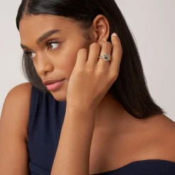 Outlet Large Two-Tone Heart Ring Two-Tone