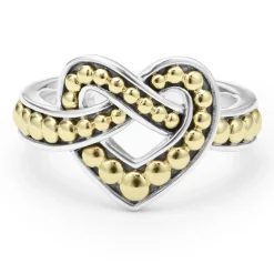 Outlet Large Two-Tone Heart Ring Two-Tone