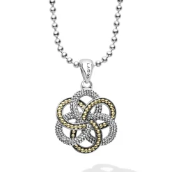 Discount Large Two-Tone Pendant Necklace Two-Tone